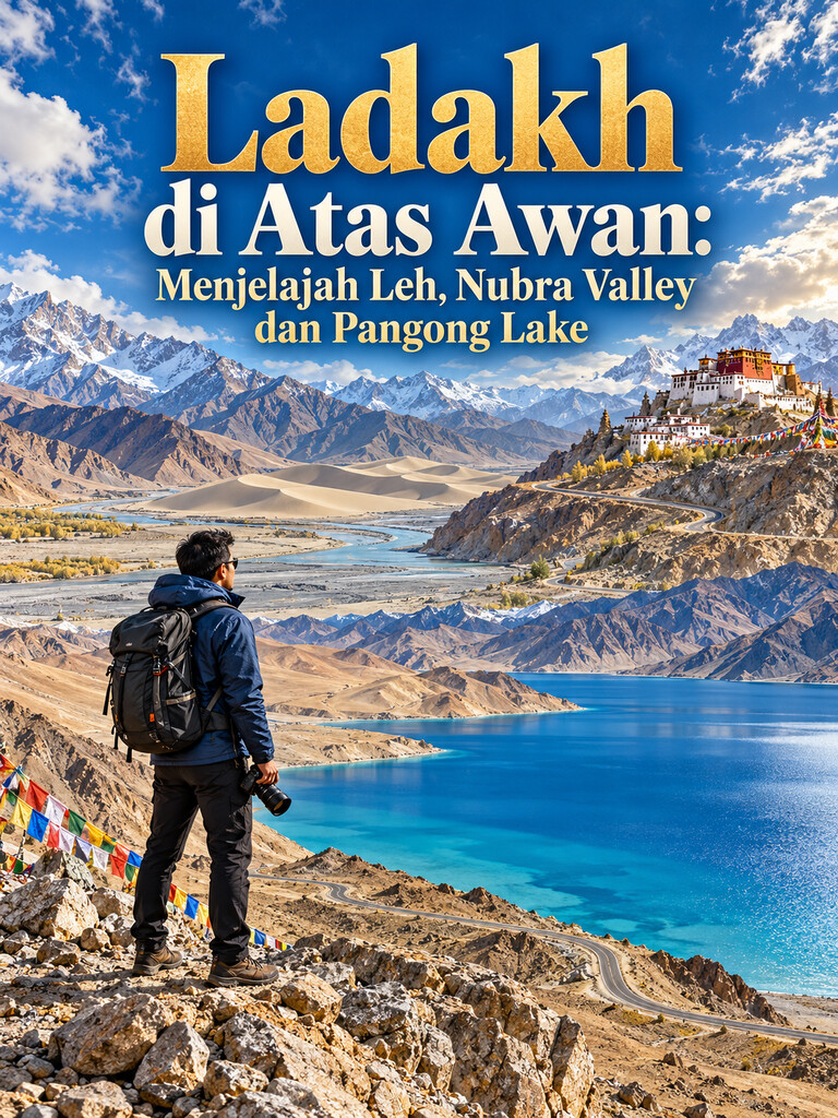 Ladakh di Atas Awan: Menjelajah Leh, Nubra Valley dan Pangong Lake