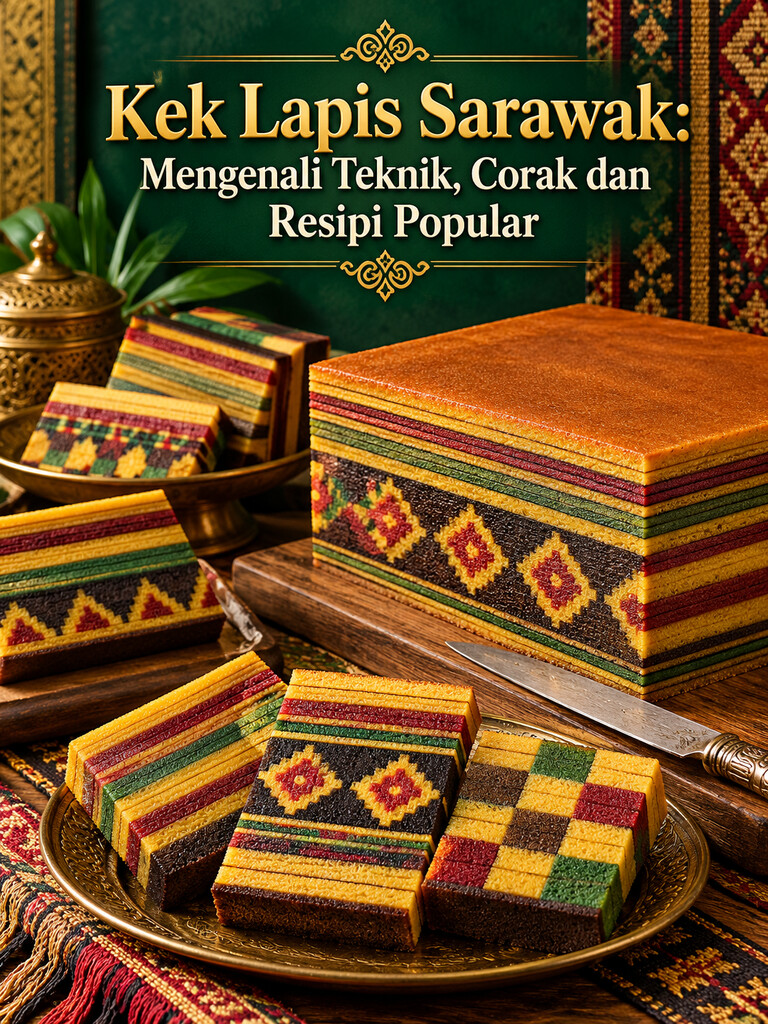 Kek Lapis Sarawak: Mengenali Teknik, Corak dan Resipi Popular