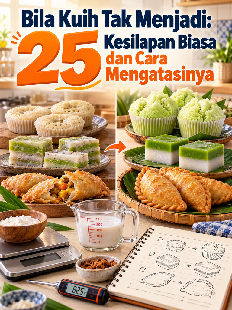 Bila Kuih Tak Menjadi: 25 Kesilapan Biasa dan Cara Mengatasinya