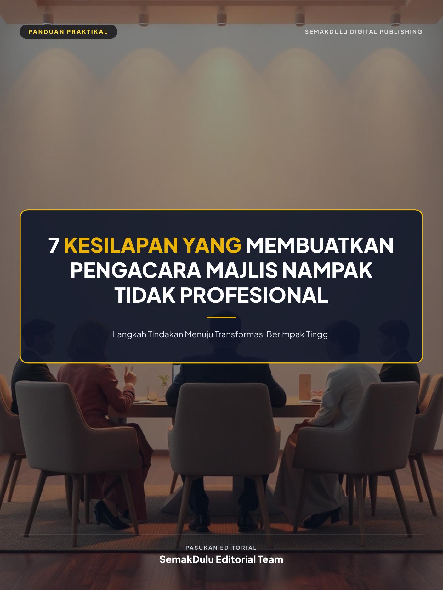 7 Kesilapan yang Membuatkan Pengacara Majlis Nampak Tidak Profesional