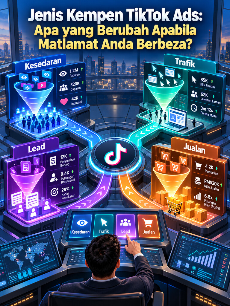 Jenis Kempen TikTok Ads: Apa yang Berubah Apabila Matlamat Anda Berbeza?