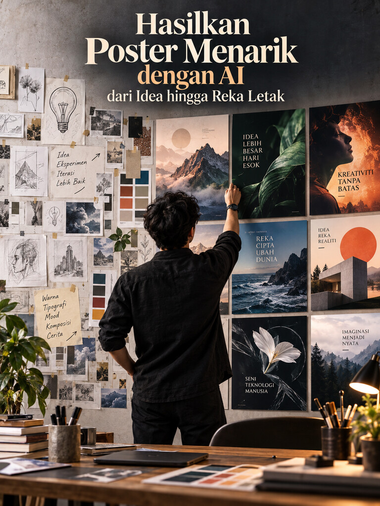 Hasilkan Poster Menarik dengan AI dari Idea hingga Reka Letak