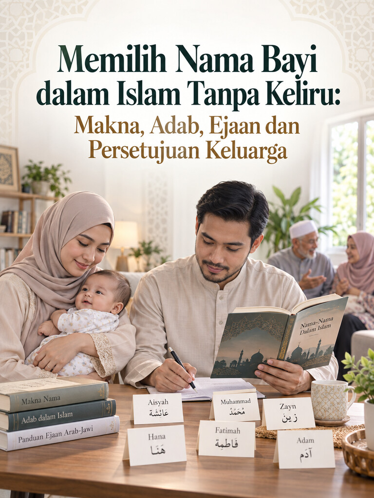 Memilih Nama Bayi dalam Islam Tanpa Keliru: Makna, Adab, Ejaan dan Persetujuan Keluarga