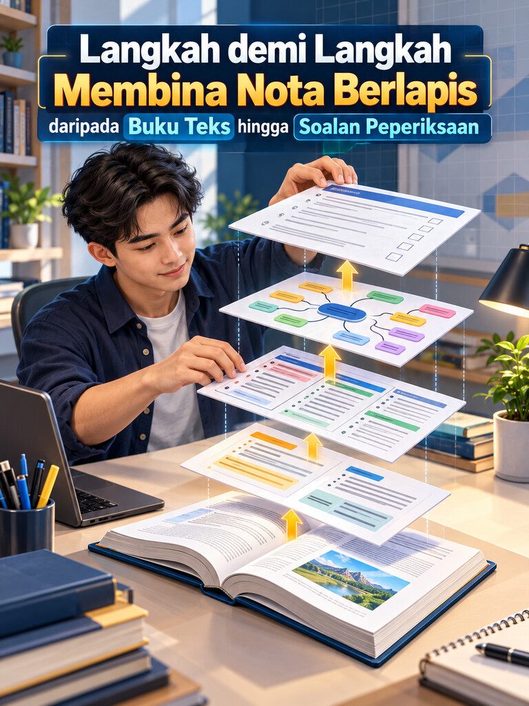 Langkah demi Langkah Membina Nota Berlapis daripada Buku Teks hingga Soalan Peperiksaan