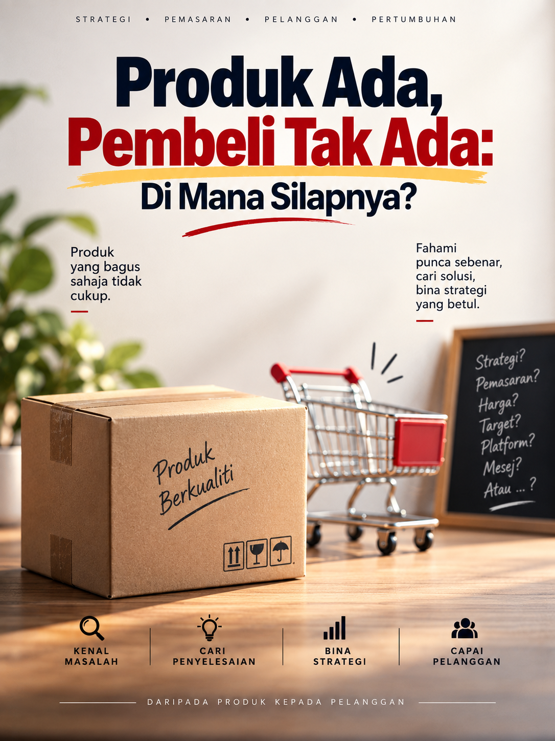 Produk Ada, Pembeli Tak Ada: Di Mana Silapnya?