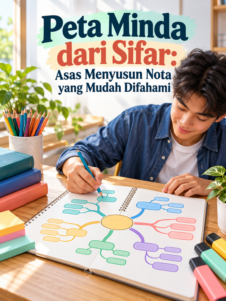 Peta Minda dari Sifar: Asas Menyusun Nota yang Mudah Difahami