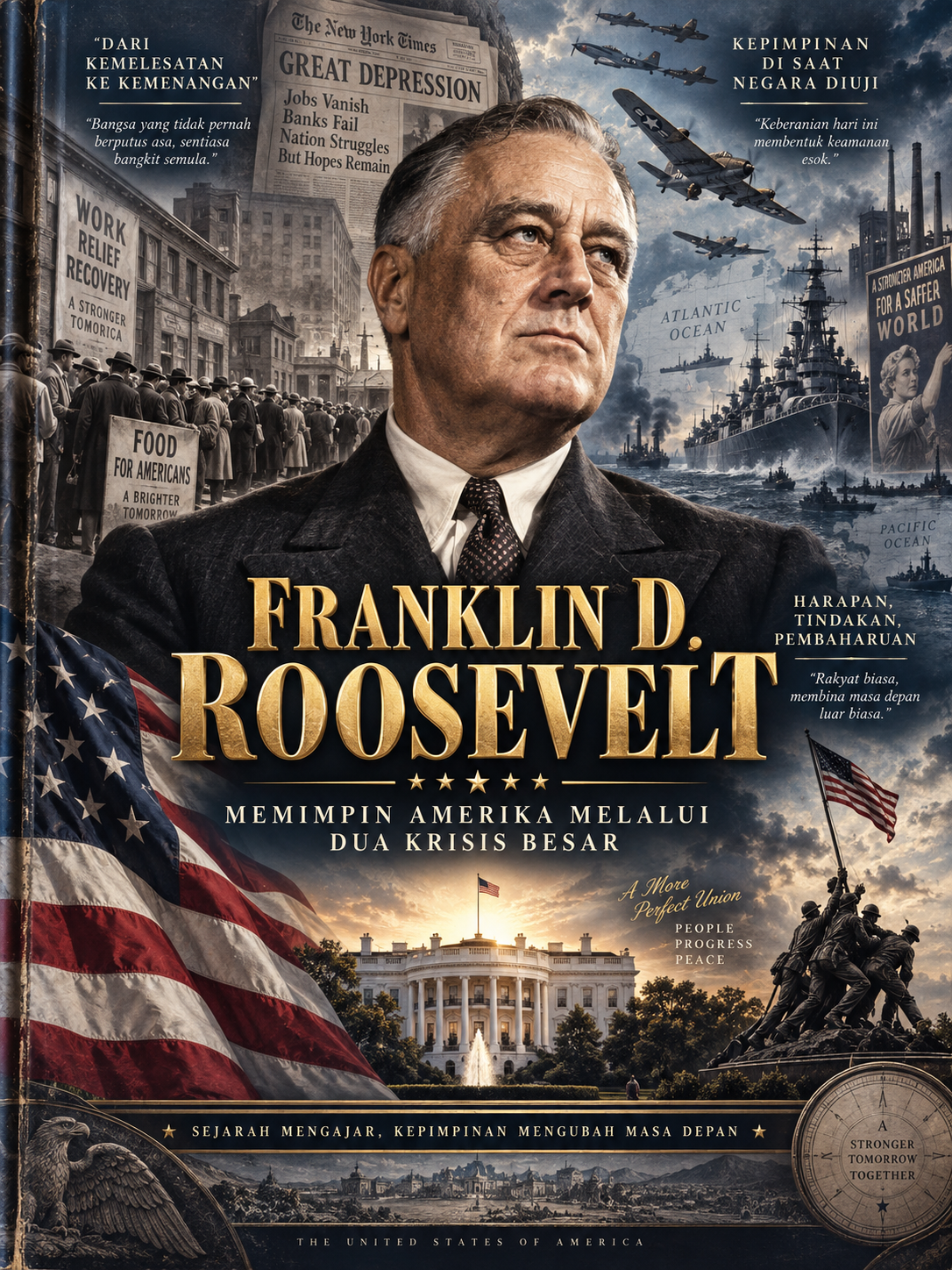 Franklin D. Roosevelt: Memimpin Amerika Melalui Dua Krisis Besar