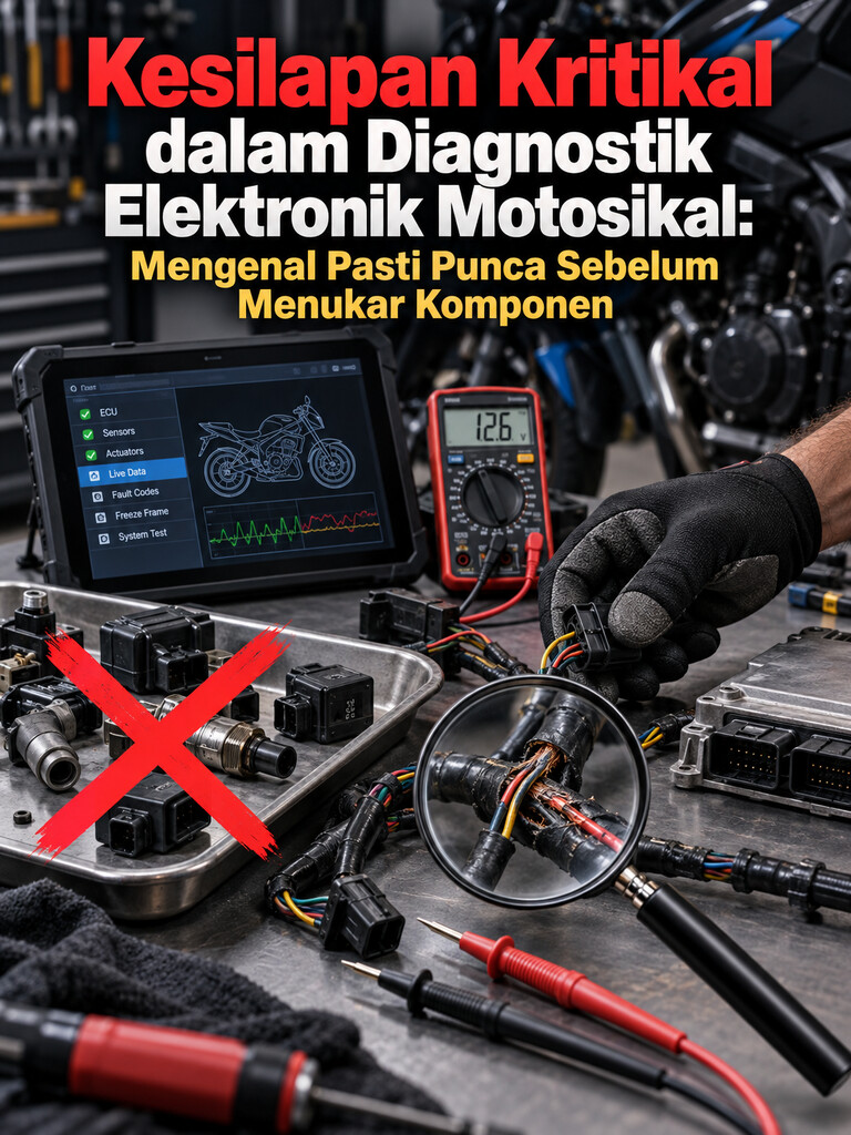 Kesilapan Kritikal dalam Diagnostik Elektronik Motosikal: Mengenal Pasti Punca Sebelum Menukar Komponen