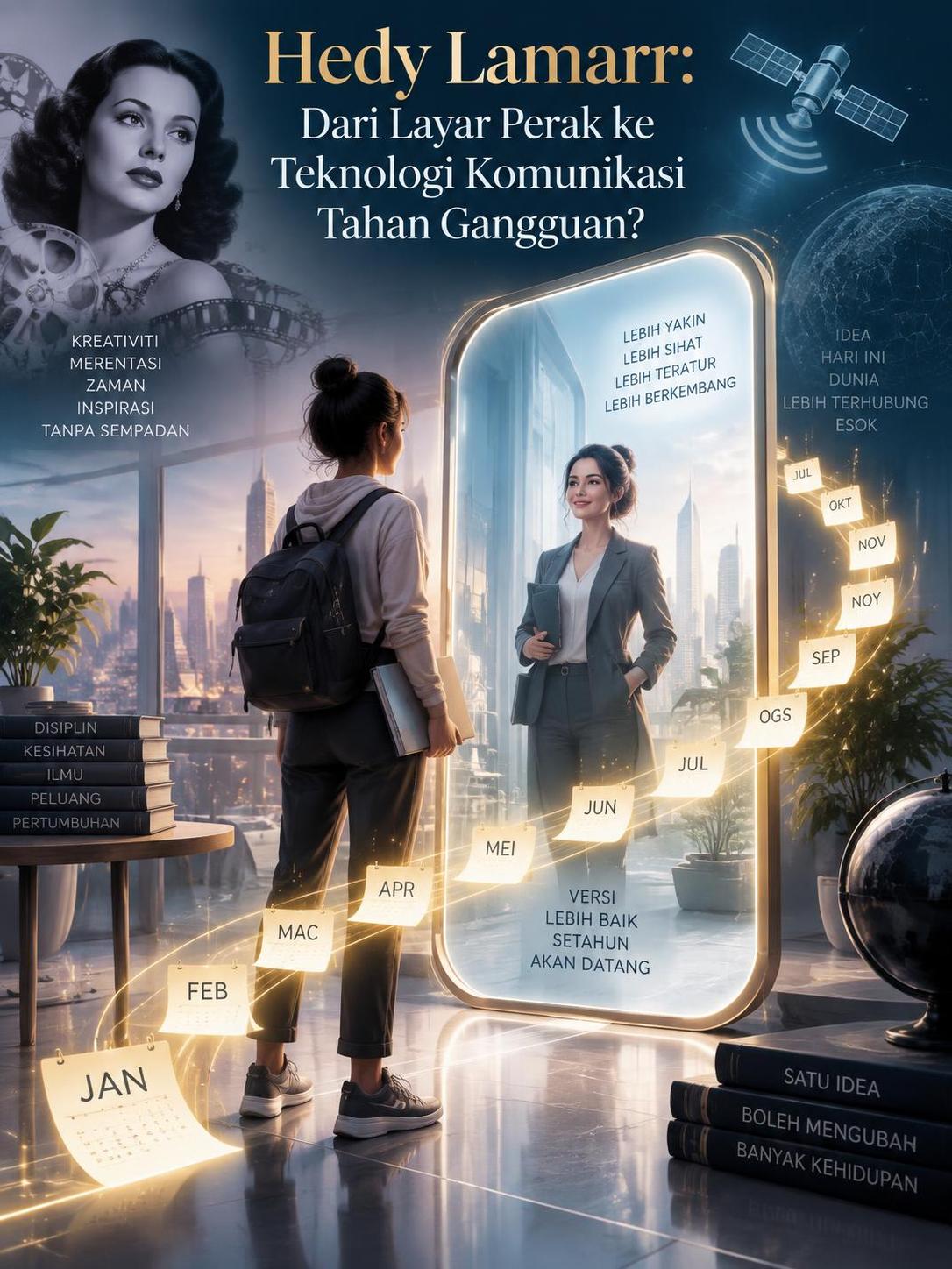 Hedy Lamarr: Dari Layar Perak ke Teknologi Komunikasi Tahan Gangguan