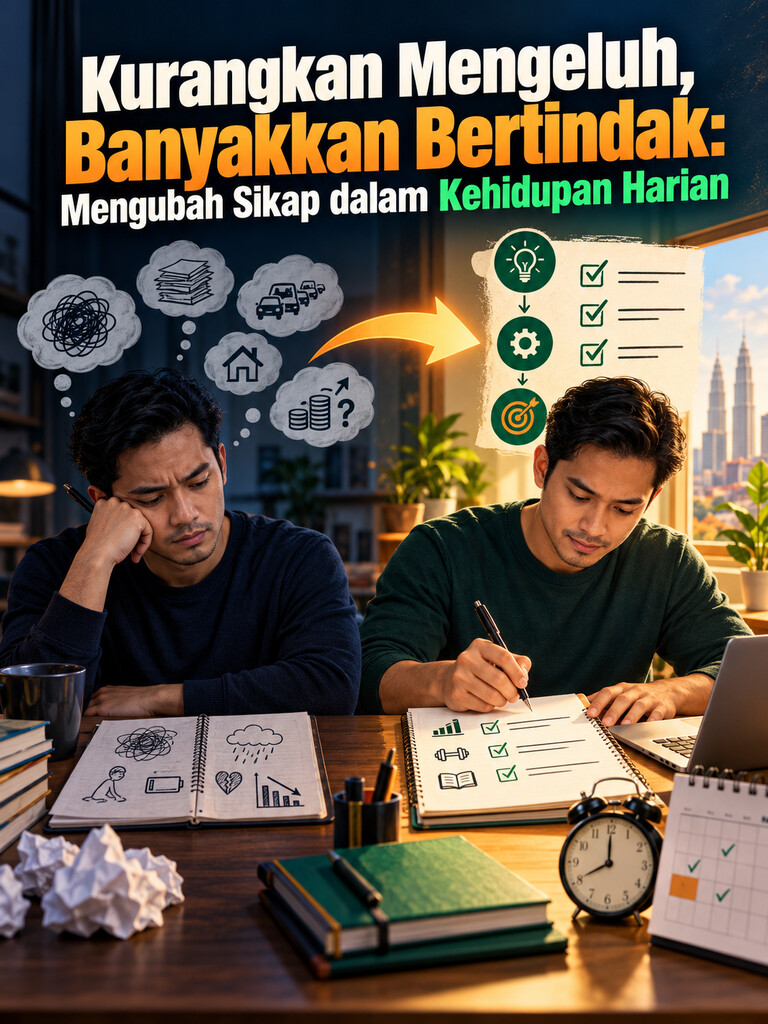 Kurangkan Mengeluh, Banyakkan Bertindak: Mengubah Sikap dalam Kehidupan Harian