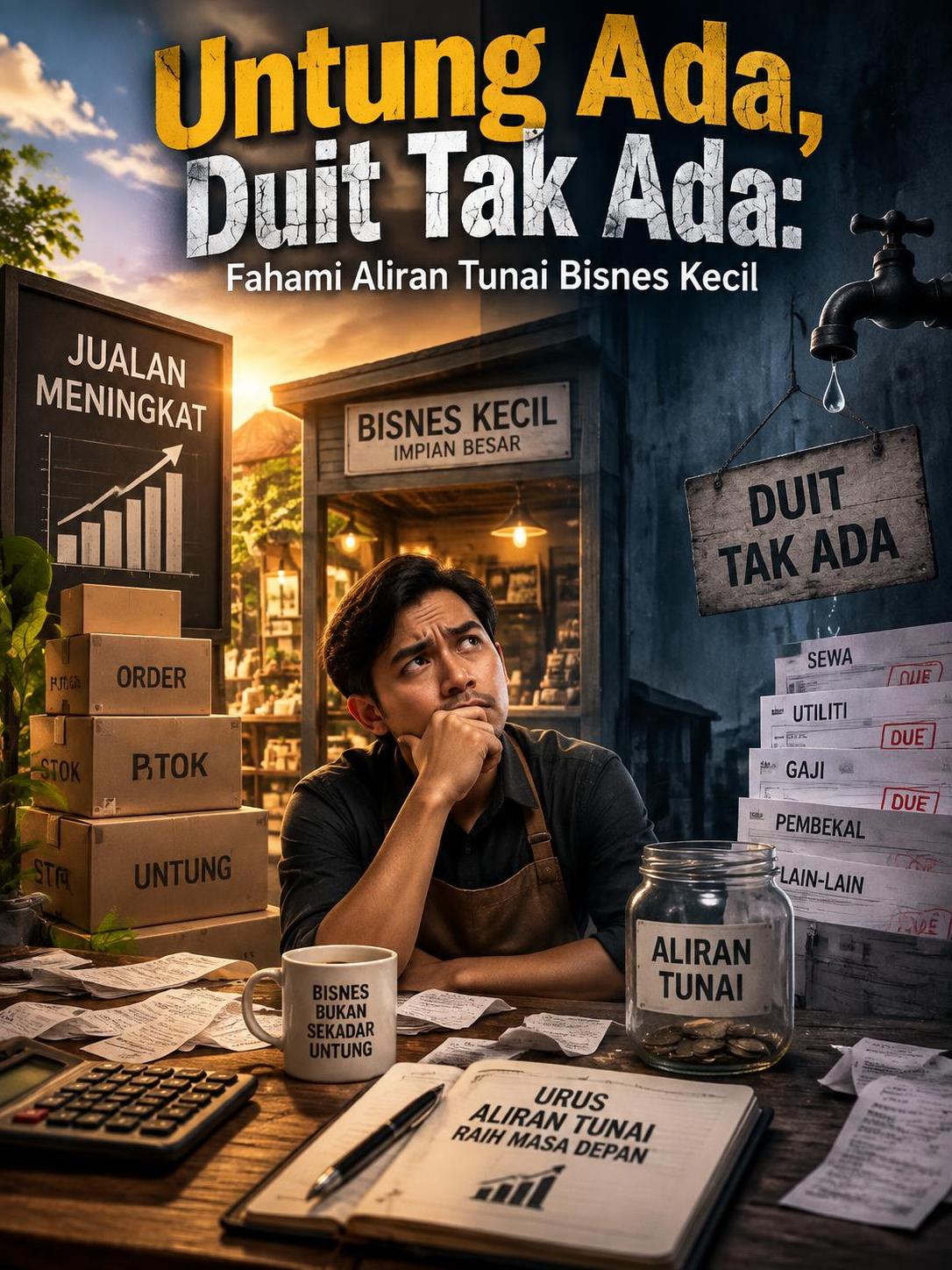 Untung Ada, Duit Tak Ada: Fahami Aliran Tunai Bisnes Kecil