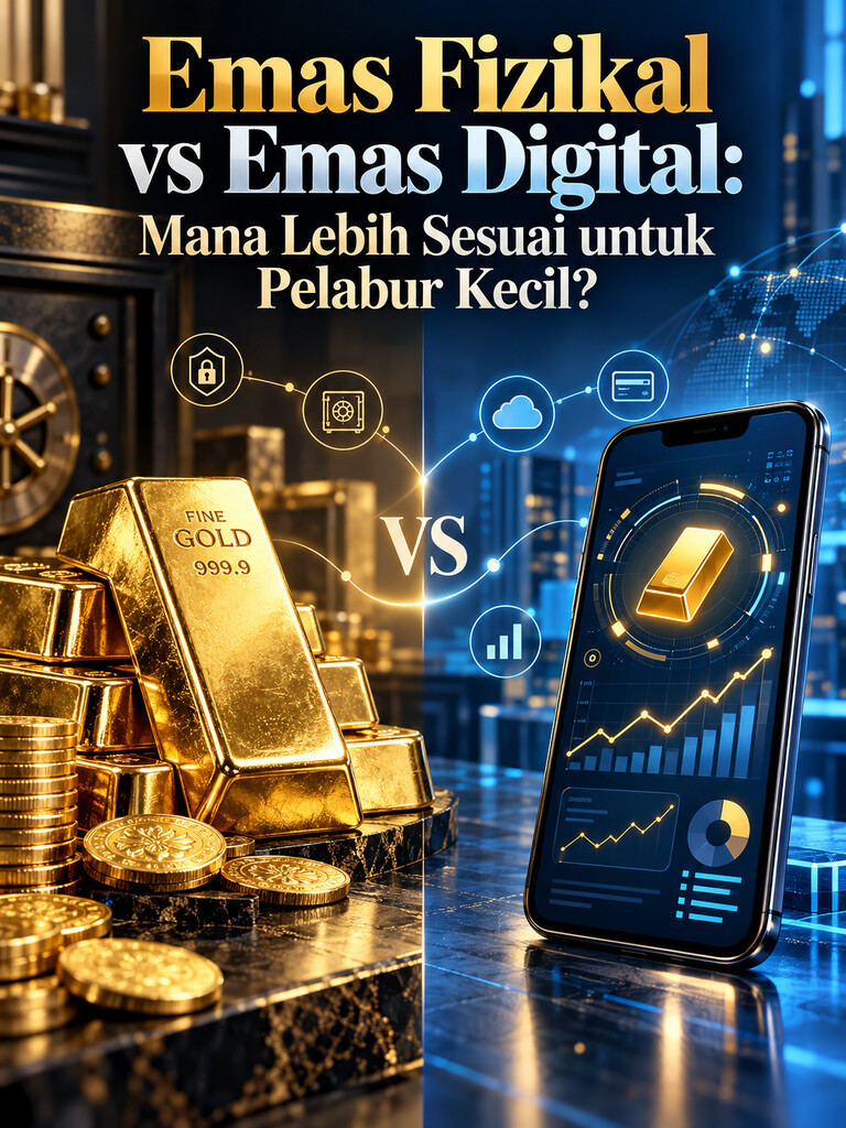 Emas Fizikal vs Emas Digital: Mana Lebih Sesuai untuk Pelabur Kecil?