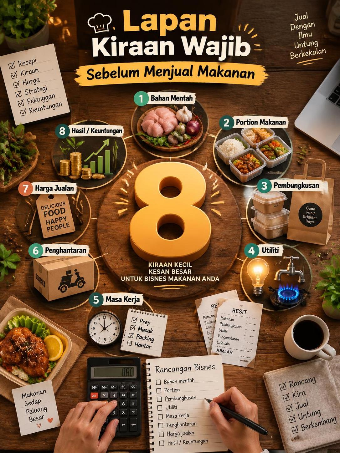 Lapan Kiraan Wajib Sebelum Menjual Makanan