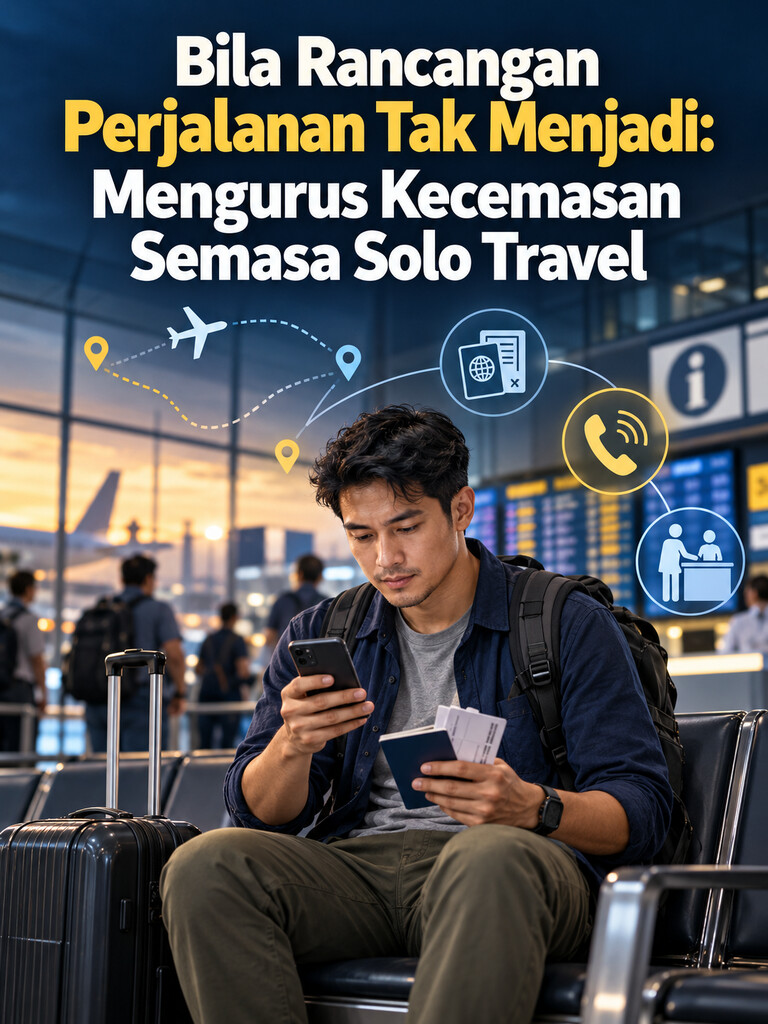 Bila Rancangan Perjalanan Tak Menjadi: Mengurus Kecemasan Semasa Solo Travel