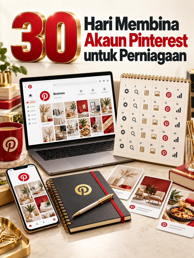 30 Hari Membina Akaun Pinterest untuk Perniagaan