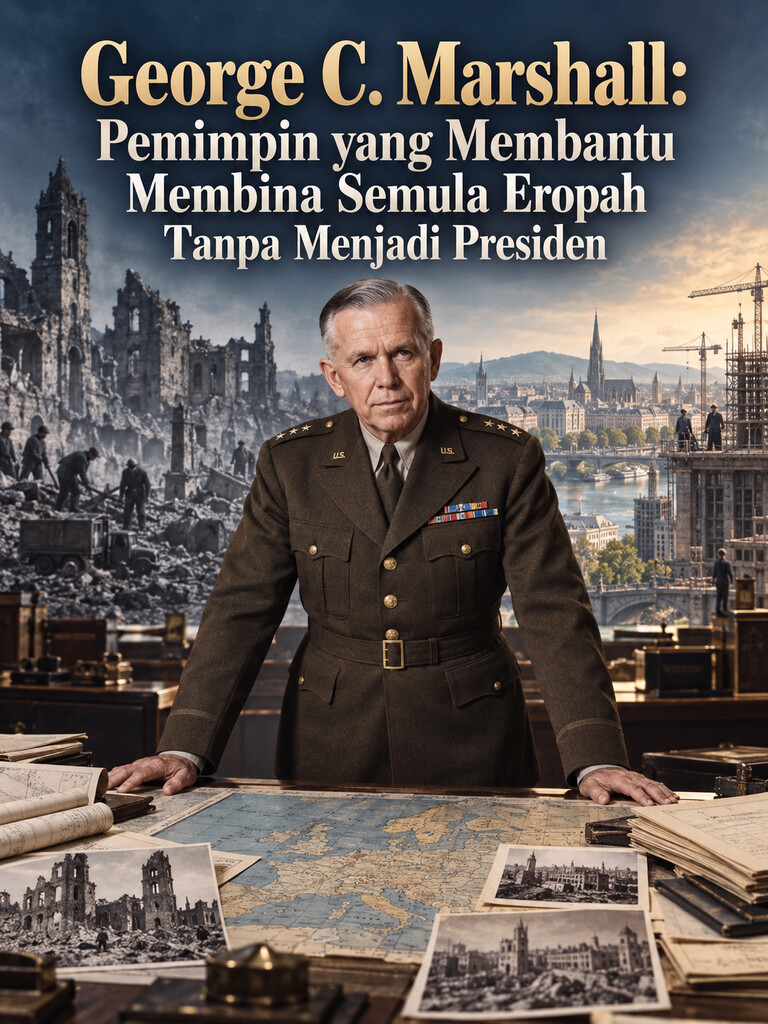 George C. Marshall: Pemimpin yang Membantu Membina Semula Eropah Tanpa Menjadi Presiden