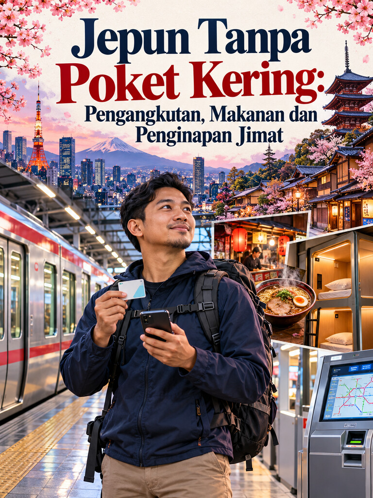 Jepun Tanpa Poket Kering: Pengangkutan, Makanan dan Penginapan Jimat