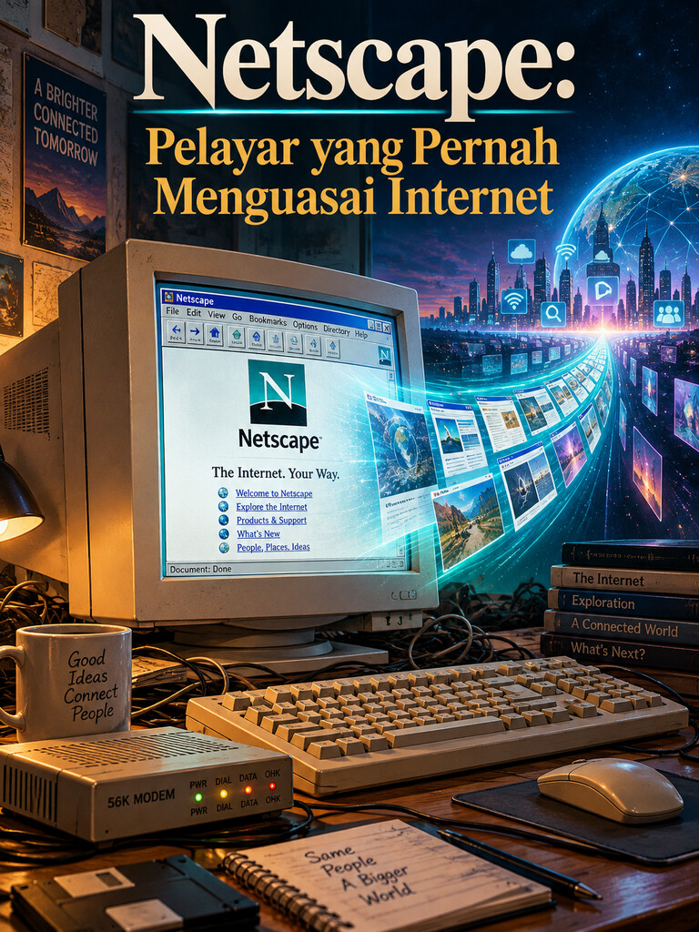 Netscape: Pelayar yang Pernah Menguasai Internet