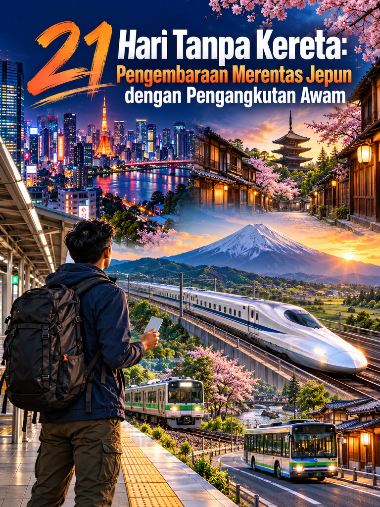 21 Hari Tanpa Kereta: Pengembaraan Merentas Jepun dengan Pengangkutan Awam