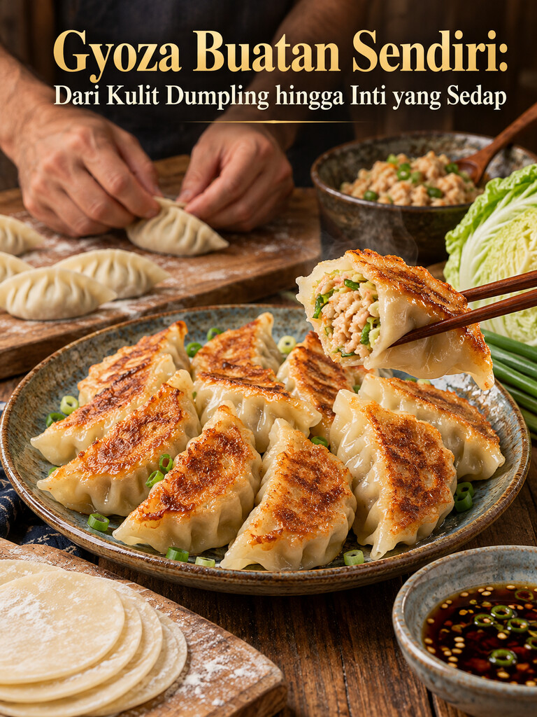 Gyoza Buatan Sendiri: Dari Kulit Dumpling hingga Inti yang Sedap