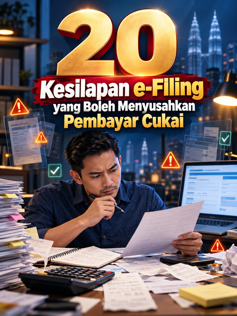 20 Kesilapan e-Filing yang Boleh Menyusahkan Pembayar Cukai