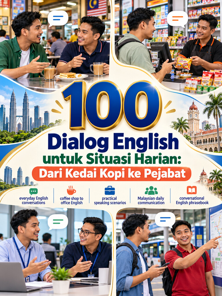 100 Dialog English untuk Situasi Harian: Dari Kedai Kopi ke Pejabat