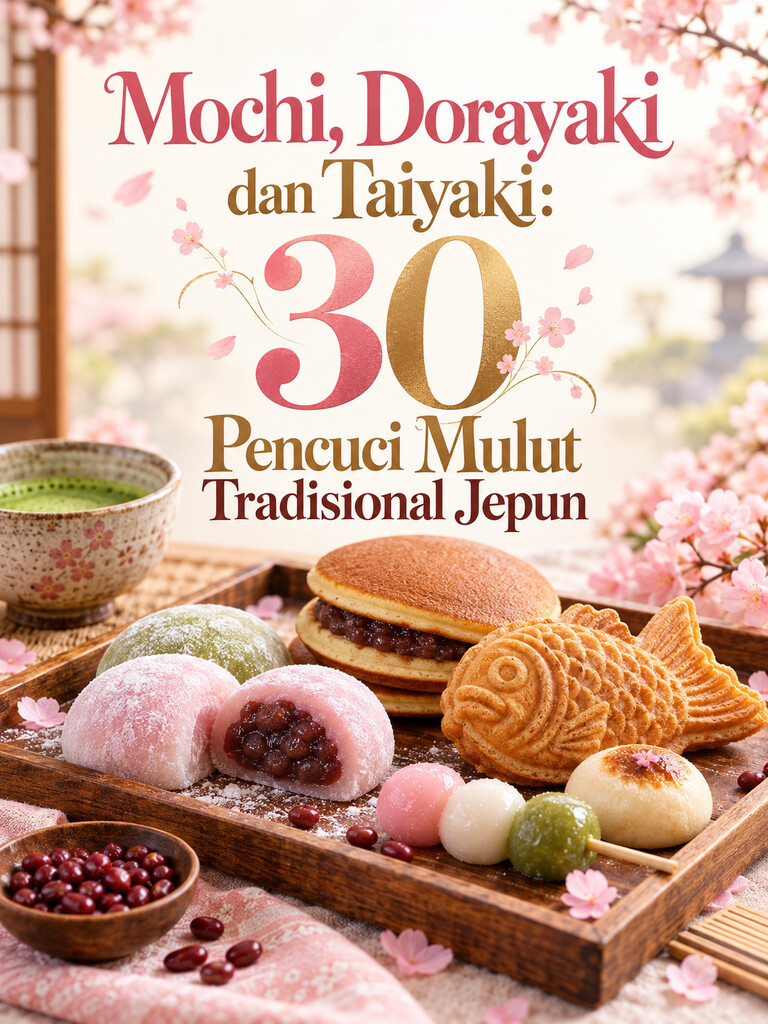 Mochi, Dorayaki dan Taiyaki: 30 Pencuci Mulut Tradisional Jepun