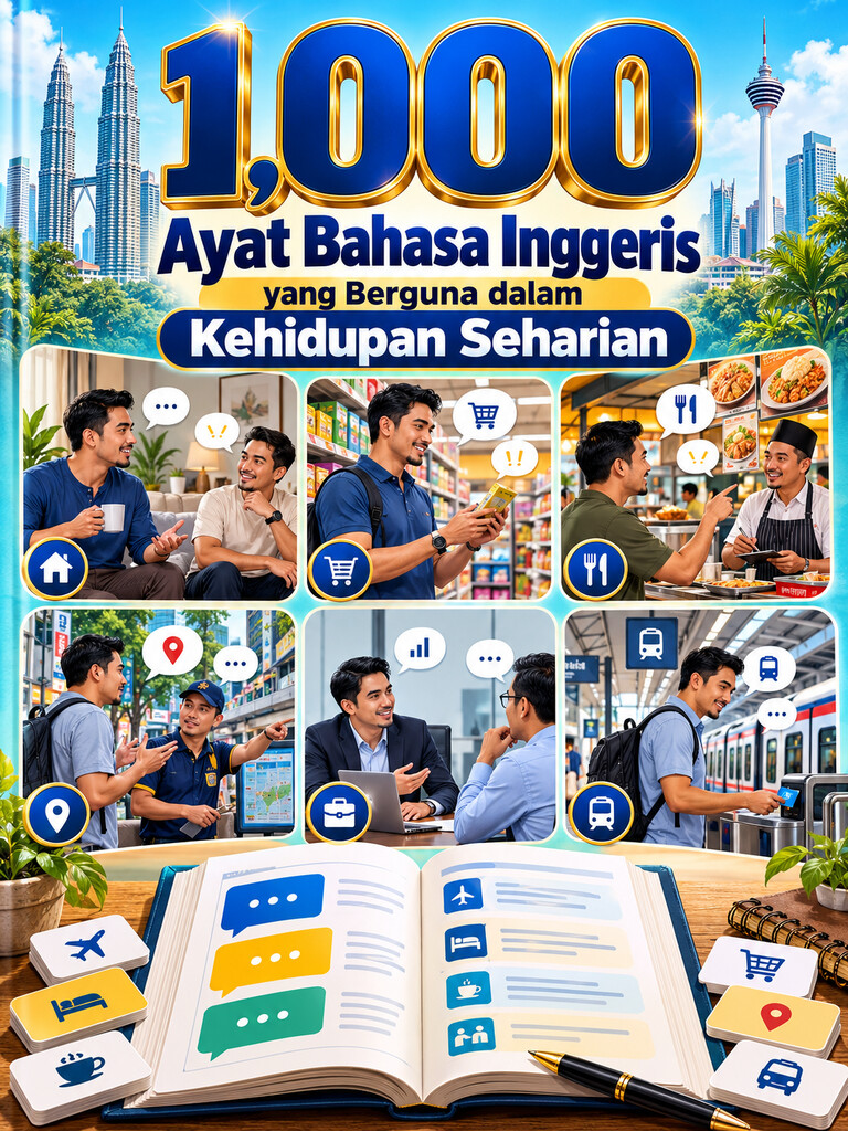 1,000 Ayat Bahasa Inggeris yang Berguna dalam Kehidupan Seharian