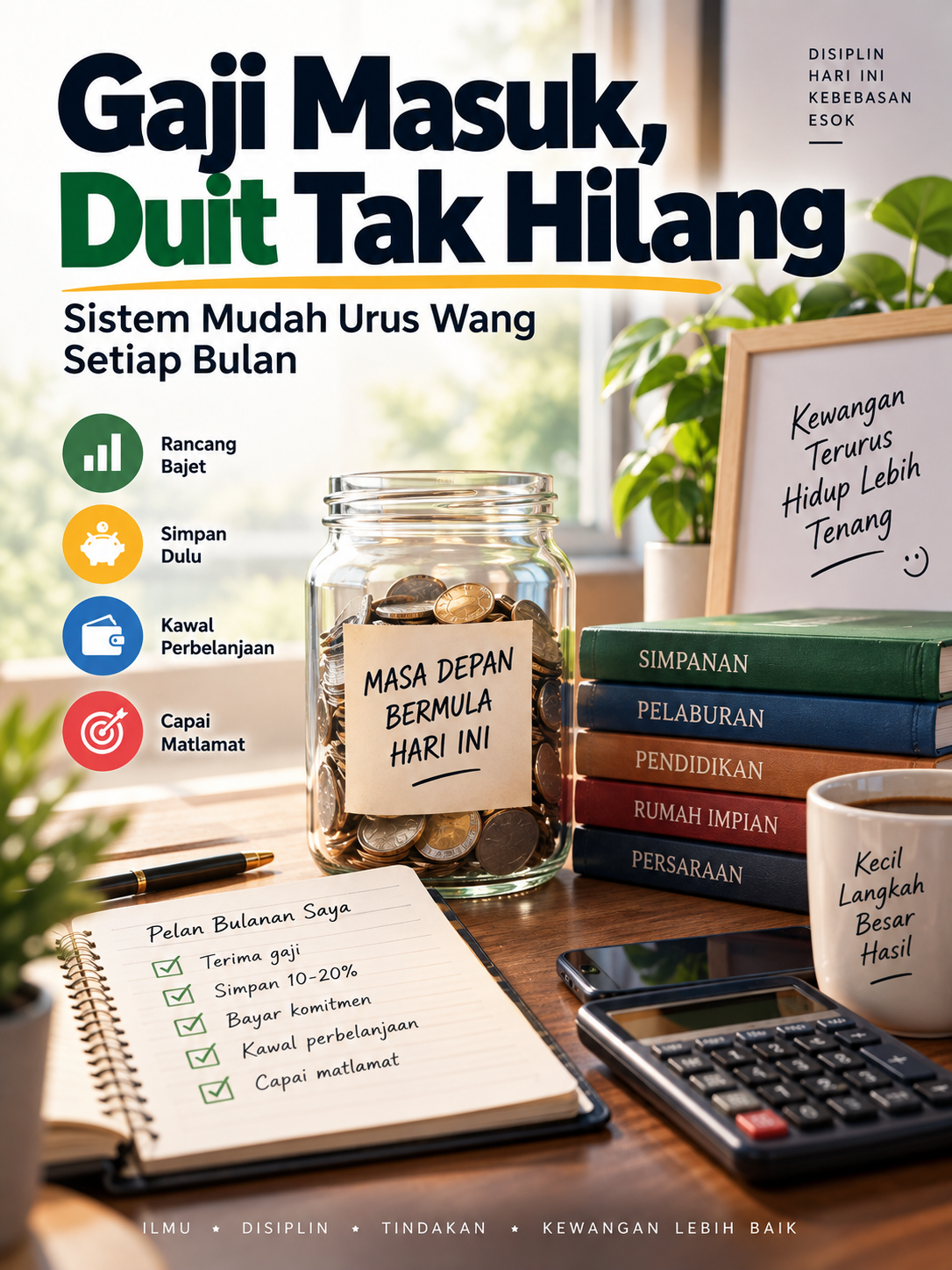 Gaji Masuk, Duit Tak Hilang: Sistem Mudah Urus Wang Setiap Bulan