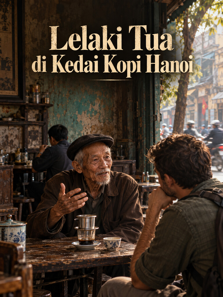 Lelaki Tua di Kedai Kopi Hanoi