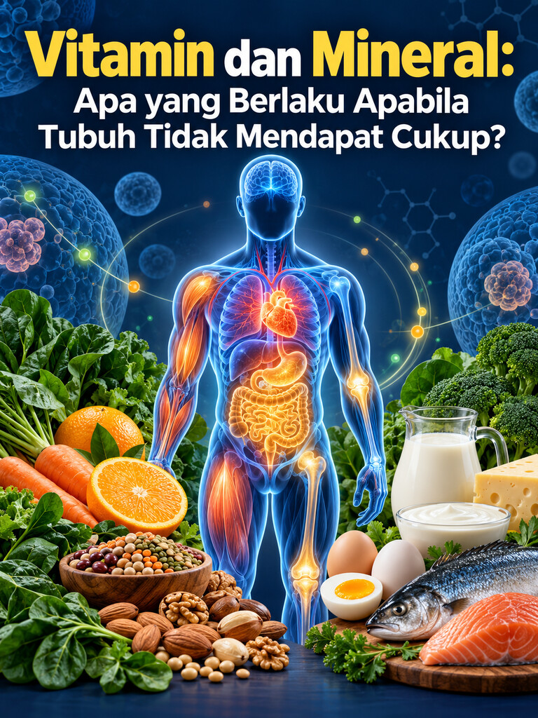 Vitamin dan Mineral: Apa yang Berlaku Apabila Tubuh Tidak Mendapat Cukup?