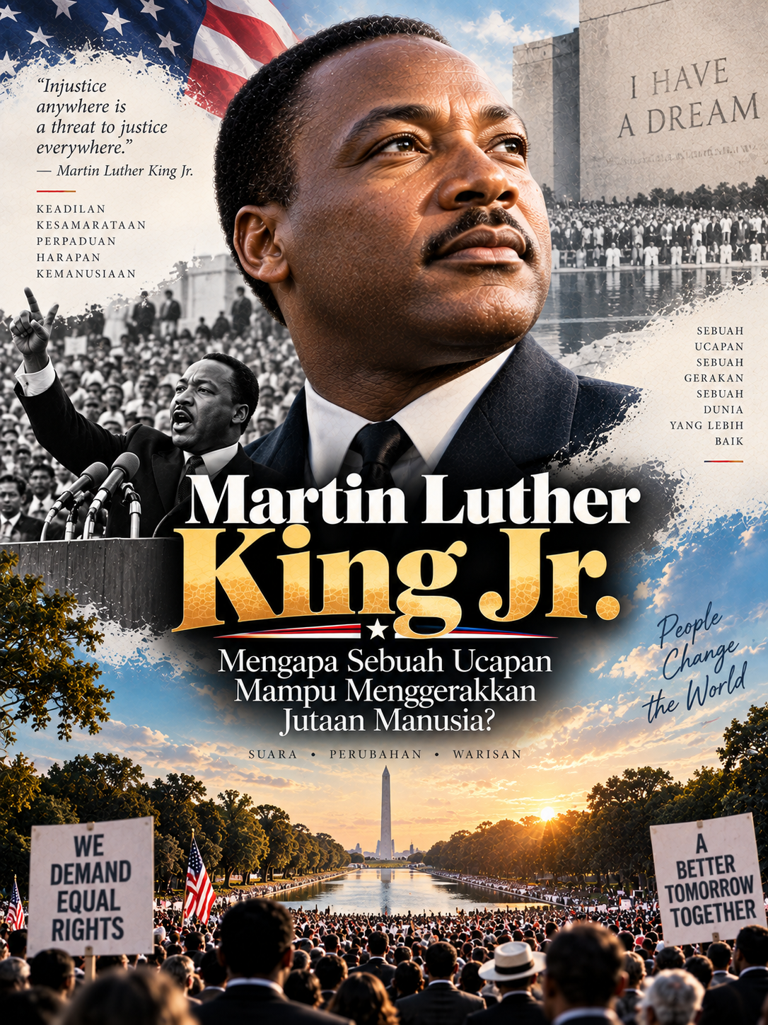 Martin Luther King Jr.: Mengapa Sebuah Ucapan Mampu Menggerakkan Jutaan Manusia?