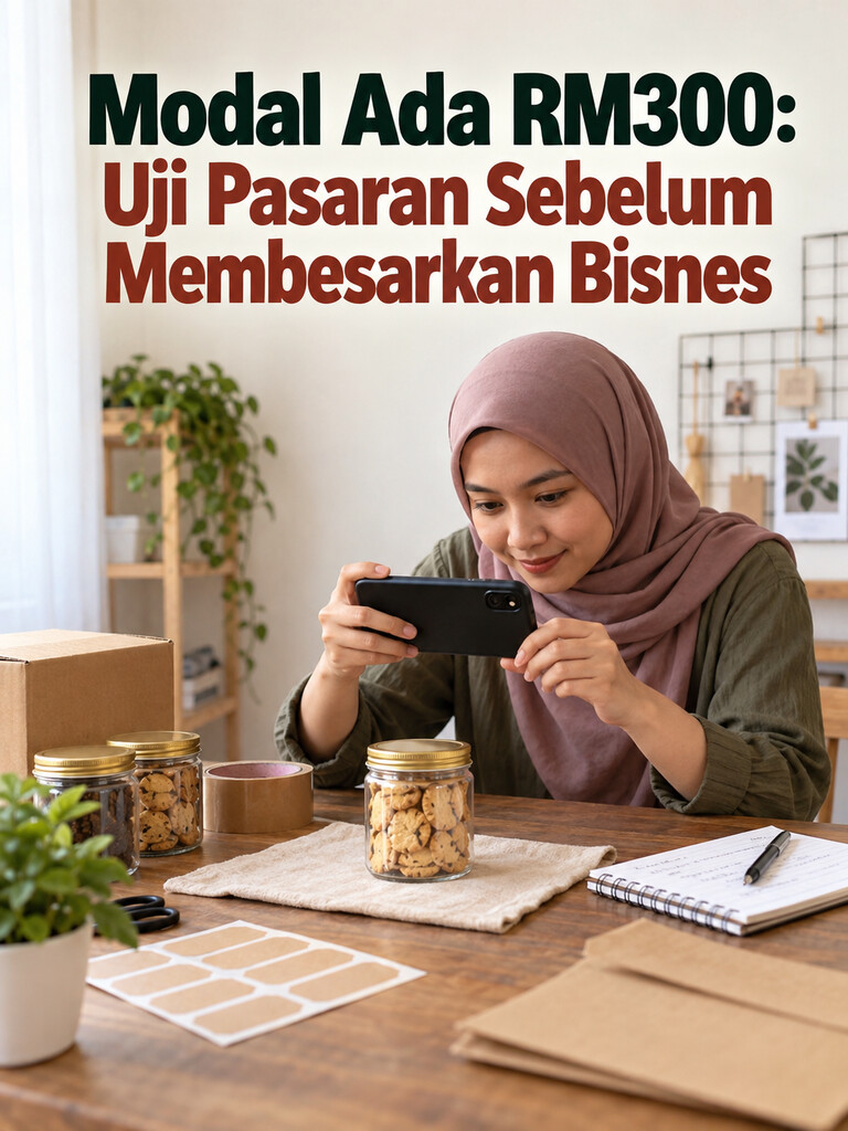 Modal Ada RM300: Uji Pasaran Sebelum Membesarkan Bisnes