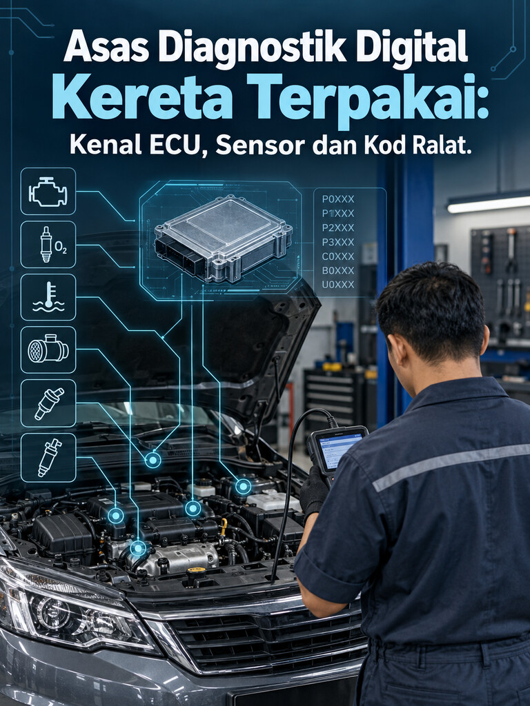 Asas Diagnostik Digital Kereta Terpakai: Kenal ECU, Sensor dan Kod Ralat