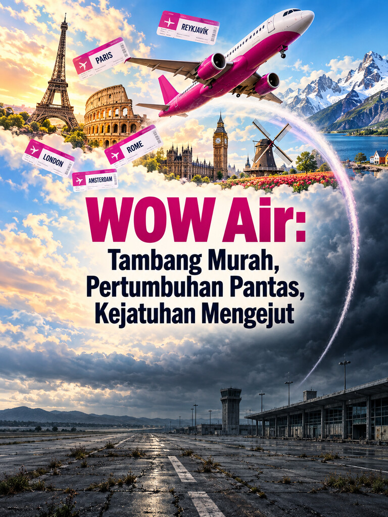 WOW Air: Tambang Murah, Pertumbuhan Pantas, Kejatuhan Mengejut