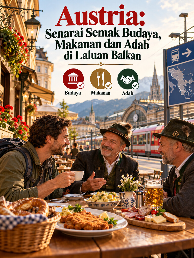 Austria: Senarai Semak Budaya, Makanan dan Adab di Laluan Balkan