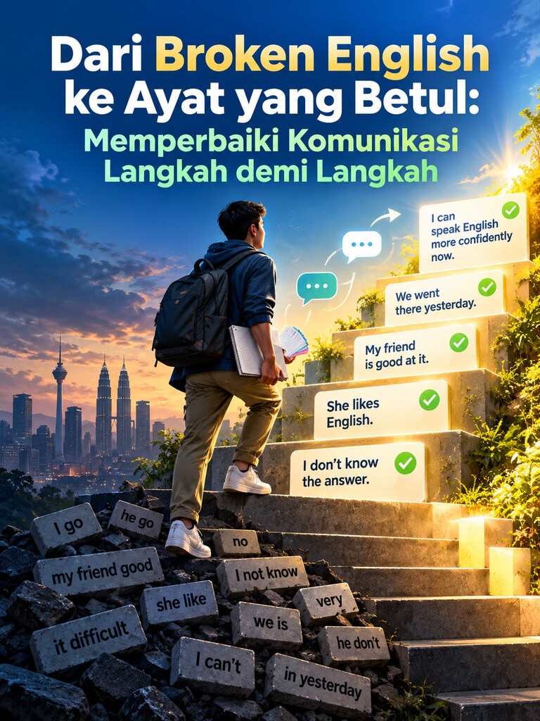 Dari Broken English ke Ayat yang Betul: Memperbaiki Komunikasi Langkah demi Langkah