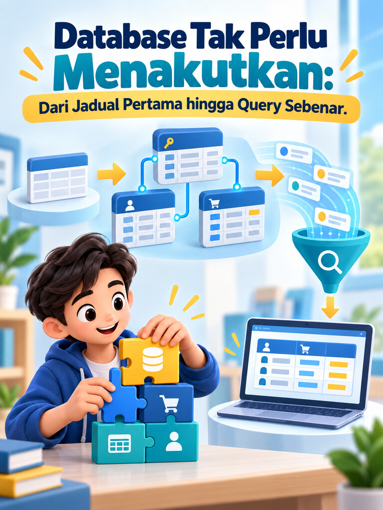 Database Tak Perlu Menakutkan: Dari Jadual Pertama hingga Query Sebenar