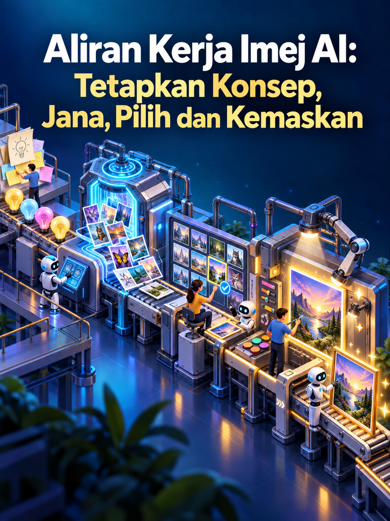 Aliran Kerja Imej AI: Tetapkan Konsep, Jana, Pilih dan Kemaskan