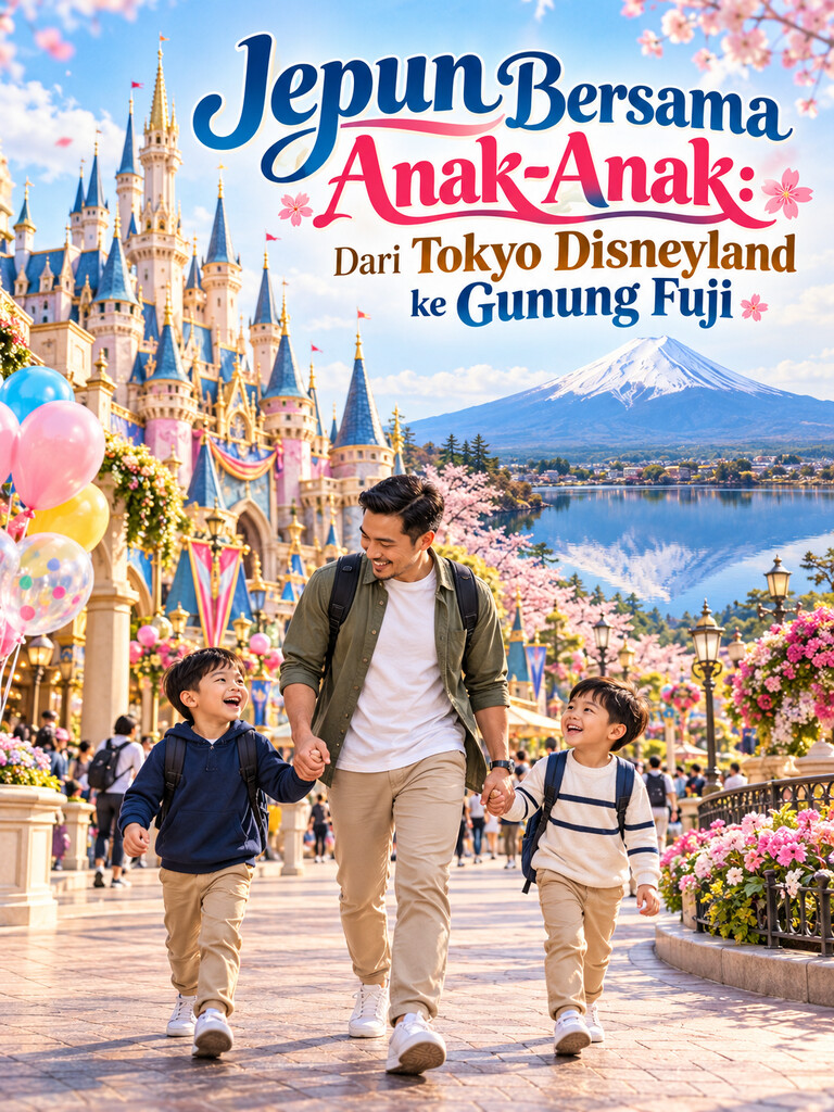 Jepun Bersama Anak-Anak: Dari Tokyo Disneyland ke Gunung Fuji