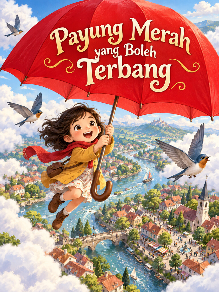 Payung Merah yang Boleh Terbang