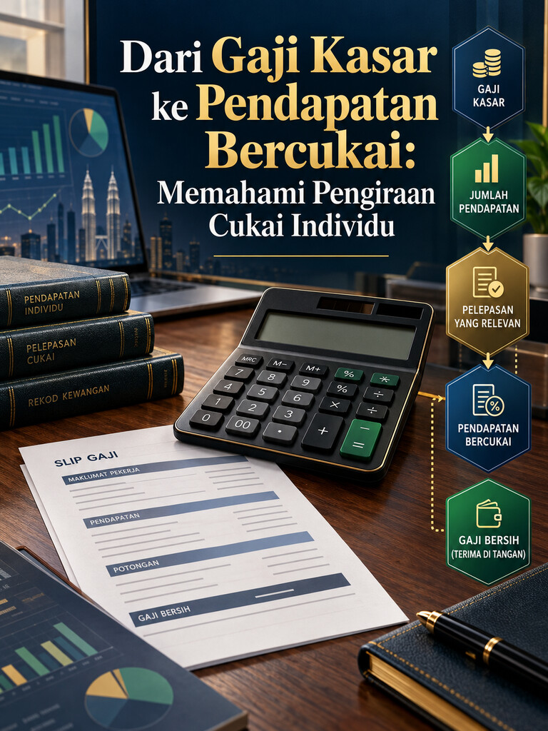 Dari Gaji Kasar ke Pendapatan Bercukai: Memahami Pengiraan Cukai Individu
