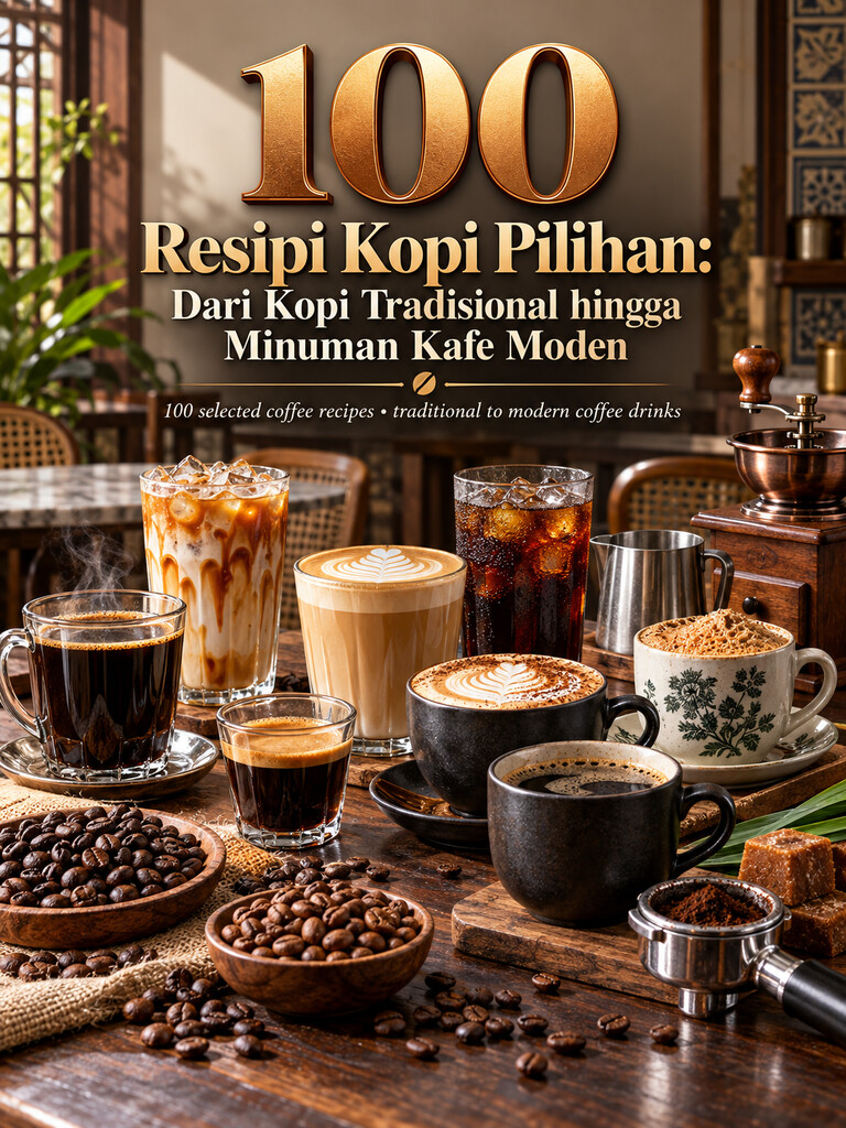 100 Resipi Kopi Pilihan: Dari Kopi Tradisional hingga Minuman Kafe Moden