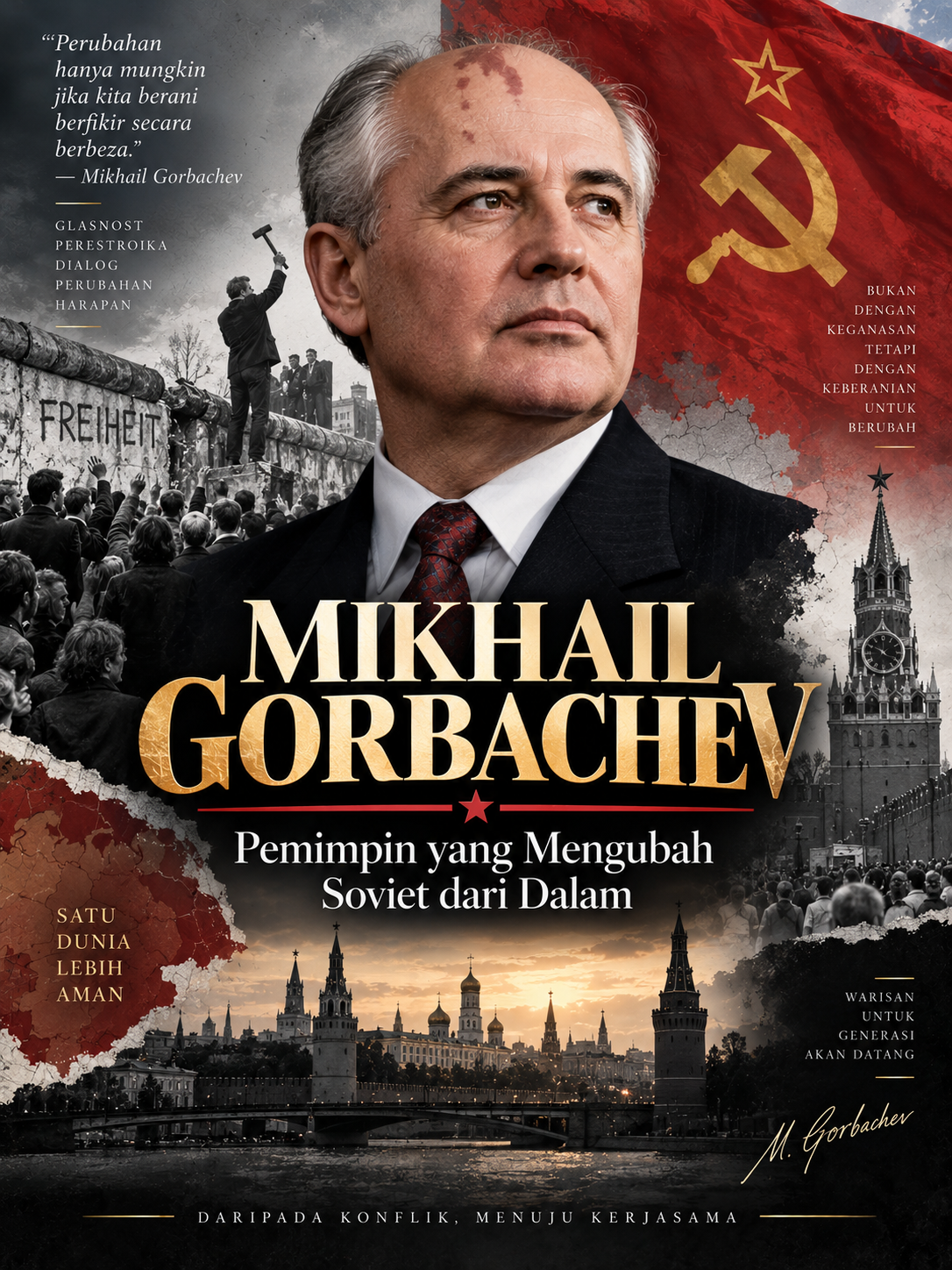 Mikhail Gorbachev: Pemimpin yang Mengubah Soviet dari Dalam