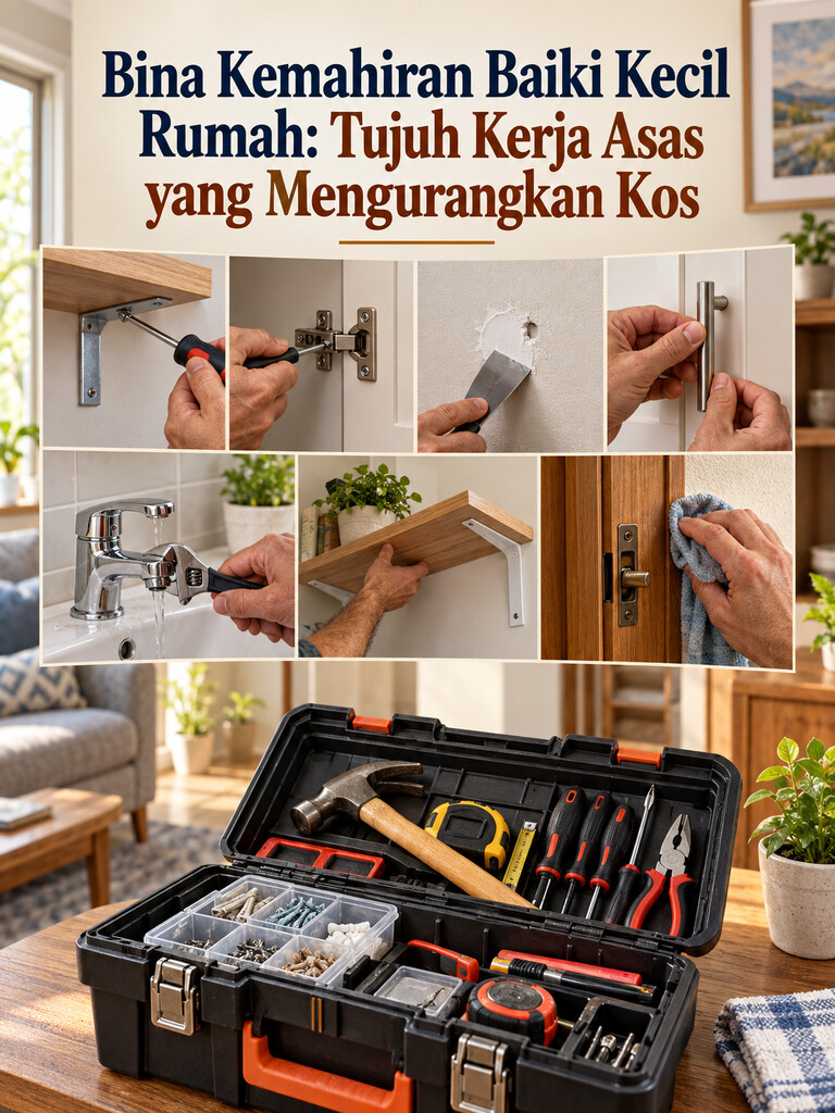 Bina Kemahiran Baiki Kecil Rumah: Tujuh Kerja Asas yang Mengurangkan Kos