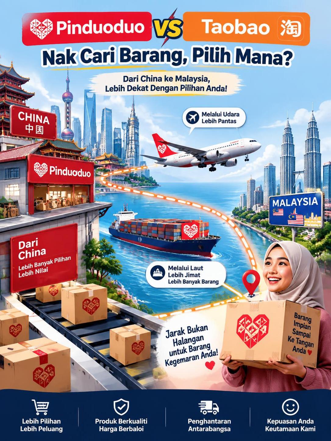 Pinduoduo vs Taobao: Nak Cari Barang, Pilih Mana?