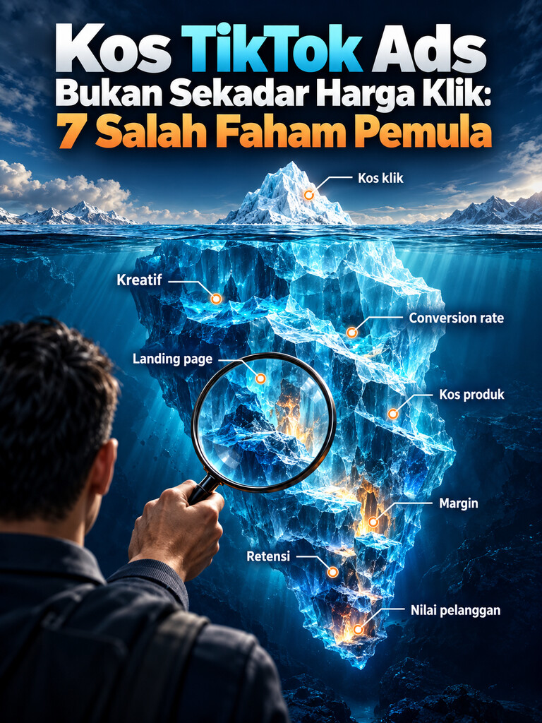 Kos TikTok Ads Bukan Sekadar Harga Klik: 7 Salah Faham Pemula
