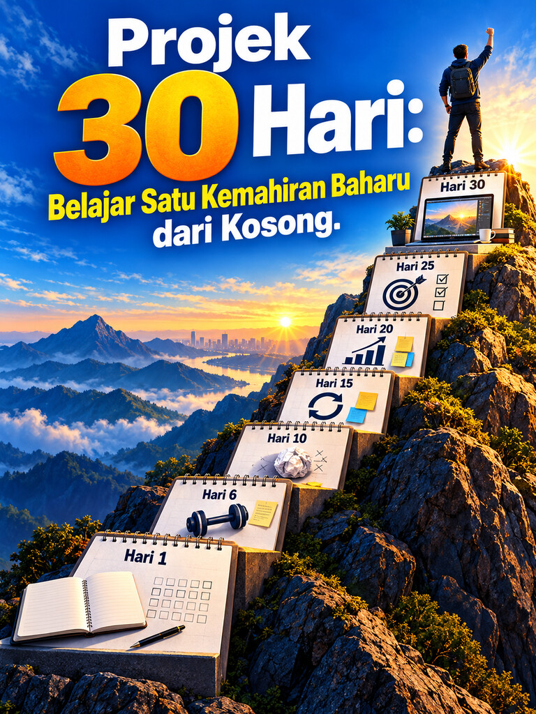 Projek 30 Hari: Belajar Satu Kemahiran Baharu dari Kosong