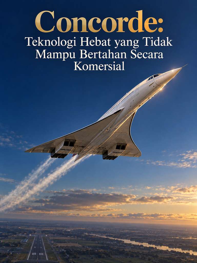 Concorde: Teknologi Hebat yang Tidak Mampu Bertahan Secara Komersial