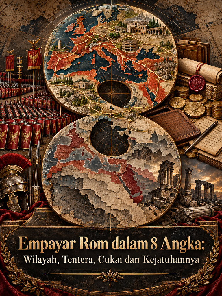 Empayar Rom dalam 8 Angka: Wilayah, Tentera, Cukai dan Kejatuhannya